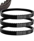 Three 30 Series Go Kart Drive Belts Replaces 5959 and 203589 displayed for Torque Converter Kits, durable rubber for 5-7 HP engines.