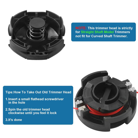 Beefy String Trimmer Head For SRM 225 And SRM 230 With Speed Feed 400 Style, Fits Echo Weed Eater Models And Shindaiwa, Easy Install