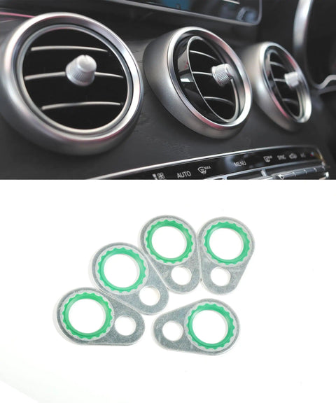 AC O Ring Kit 60Pcs Seal Kit For Automotive Air Conditioning Silver Rubber O Rings 9 Sizes 1 Pack Replacement For Compressor Seals