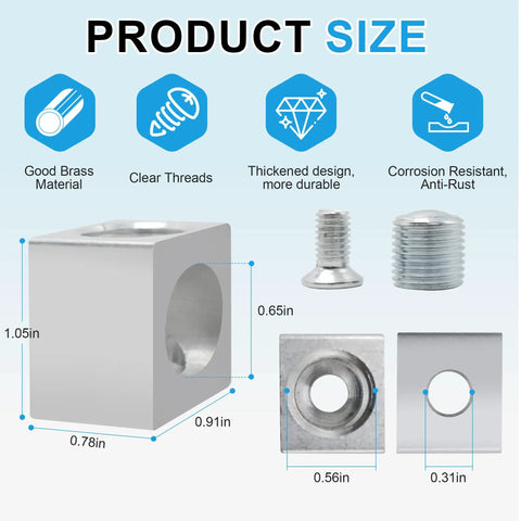 Heavy Duty 250 MCM Aluminum Ground Lug Kit showcasing size dimensions and material details