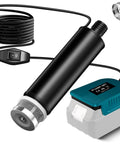 Plug And Go Submersible Water Pump Built For Makita 18V Batteries 635 GPH, including pump unit and cord switch.