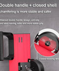 Pro Grade Portable Electric Tile Beveler 45 Degree Chamfer Cutter with double handle for stable and safe operation.
