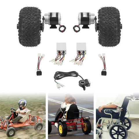 10 Inch 24V 250W Electric Scooter Conversion Kit With Inflatable Pneumatic Tire And Brushless Wheel Hub Assembly