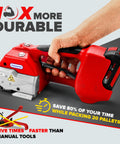 Battery Powered Premium Industrial Strapping Tool For Three Quarter Inch PET And PP, Beastly High Speed Performance With 4000mAh Bosch Battery