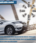 8 Pack Tough As Nails Stainless Steel Brake Disc Rotor Screws For Front And Rear Calipers Ride Ready rust-free fasteners displayed with car.