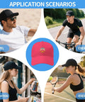 Cool Uncle Club Baseball Cap For Men Like A Dad But Cooler EST 2026 displayed in various outdoor scenarios, including exercise and travel.