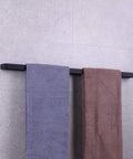 Matte Black 36 Inch Stainless Steel Bathroom Towel Bar Wall Mount Made From SUS 304 For Durable Rust Resistant Performance Modern Style