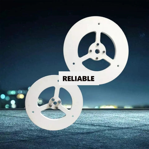 Heavy Duty Steel Inertia Flywheel For Stirling Engines And Gyroscopes Delivers Slick Baked Finish And Rock Solid Balance Built Tough DIY Power Generator Part Plus Straight Up Energy Storage Disc At 120mm wide.