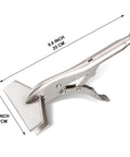 10 Inch Locking Sheet Metal C Clamp for Fabrication and Welding, heavy duty, precision jaws, durable steel, quick release gripper.