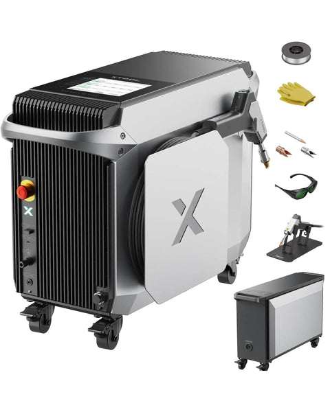 Beast Mode 3 In 1 1200W Laser Welder Cutter And Cleaner Machine with auto wire feeding, tools, and presets shown