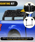 Tough As Nails Off Road Recovery Traction Boards With Built In Jack Lift Base For Mud Sand Snow Escape Heavy Duty Reinforced Nylon 2 Piece Set For 4X4 Ride Rescue And No Sweat Getaways mounted on a blue truck.