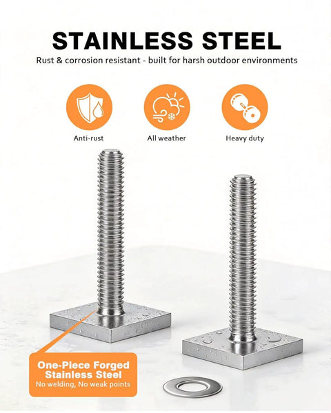 Stainless steel T Track Bolts For Roof Rack Cross Bars And Accessories, anti-rust, heavy duty, M6x35mm and M8x30mm sizes shown