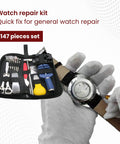 Pro Grade All In One Watch Repair Tool Kit With 147 Pieces Including Case Opener Spring Bar Tool Link Remover Back Remover