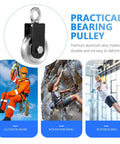 Heavy Duty Strength Training Pulley With Silent Bearing Wheel For Indoor And Outdoor Use Aluminum Alloy Fitness Attachment Easy To Attach Sturdy