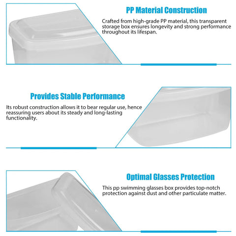 Clear Dive Mask Case And Snorkel Gear Storage Box Durable PP Plastic Dustproof Protective Container benefits illustration