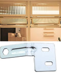 Six Pack Bifold Door Surface Aligner Hardware Kit In Carbon Steel With Galvanised Finish 6.38x3.5 Cm shown with bifold doors
