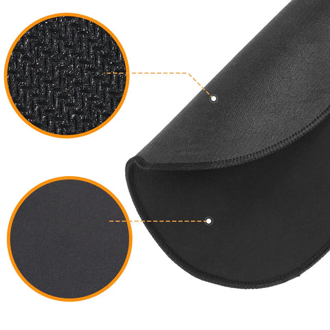 Close-up of the Slick Slide Mat For Keurig K Classic Coffee Maker showing black textured material and smooth surface design.