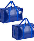 Waterproof Storage Bags 2 Pack Large Organizer Bags For Clothes, Blankets, And Laundry, Perfect For Moving, 65 Lb Load Capacity