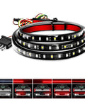 49 Inch LED Tailgate Light Strip With 90 LEDs In Red And White, ultra bright, plug and play installation.
