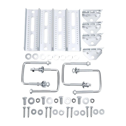 Four Pack Boat Trailer Bunk Brackets With 10 Inch Vertical Adjustment Beefed Up Cast Iron Top Brackets U Bolts And Mounting Hardware Kit