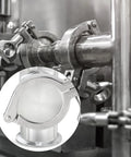 TAISHER 5-piece 304 stainless steel 3-inch sanitary end cap fittings with tri-clamp ferrules and silicone gaskets