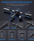 Go To All In One 74 In 1 Magnetic Ratchet Screwdriver Set universal ratchet handle assembly with modular parts and dimensions