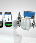 Pro Grade Shaft Alignment Tool TKSA 11 for Precise Drive System Alignment with Android and iPhone app support in use