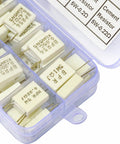 Assorted Ceramic Cement Resistor Kit 5W DIY Assortment Pack With 0.05 Ohm To 1 Ohm Values Includes 10 Types And 49 Pieces high precision