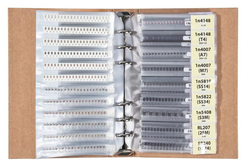 SMD 0805 Components Assortment Kit In An SMT Book With 5435 Pieces Including Resistors Capacitors Transistors Diodes And ICs