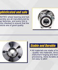 512401 Rear Wheel Bearing And Hub Assembly for Scion FRS, Subaru BRZ, compatible models, close-up view, 5-lug pattern