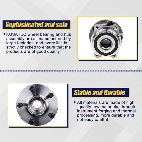 512401 Rear Wheel Bearing And Hub Assembly for Scion FRS, Subaru BRZ, compatible models, close-up view, 5-lug pattern