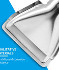 Close-up of stainless steel reflector from Four Pcs Heat Gun Nozzle Kit Pro Grade Stainless Steel Reflector Nozzle Curved Nozzle And Round Nozzles