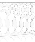 Top Shelf Acrylic Router Templates For Woodworking With 13 Piece Dog Bone And Dumbbell Inlay Jigs Laser Cut Precision Guides showing 1/4 thick transparent acrylic templates.