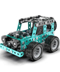 Metal vehicle model from Buildable 3D Metal Engineering Kit With 194 Piece STEM Set For Ages 8 To 16 Develops Logic Skills And Spatial Reasoning