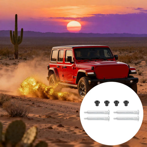 Heavy Duty Door Hinge Set For Multiple Vehicle Models With 200kg Load Capacity Anti Rust Aluminum Hinges for Jeep in desert