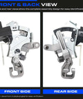 Front and back view of Dodge Ram Gear Shift Bracket With Solenoid Replacement Fits 2009 2018 Ram 1500 2500 3500 And Ram 1500 Classic 2009 2021 Drop In OE Style Mopar 68470756AA Compatible