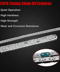 9-4201S timing chain features for 2.4L Ecotec Timing Chain Kit with Water Pump for Equinox, Malibu, and more.