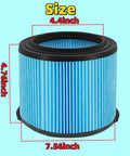 Two Pack VF3500 Beefed Up Three Layer Replacement Filter For Shop Vac Three To Four And A Half Gallon Wet Dry Vacuums size details