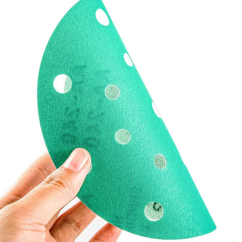 Get A Solid 20 Pack of 6 Inch Hook And Loop Sanding Discs With Assorted Grits From 60 To 2000 Plus Extra Durability Heat And Humidity Resistance For Any Quick Home Improvement Project Or Woodworking Hustle Today, green sanding disc size 6 inch.