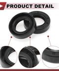 Five pack high pressure rotary shaft oil seals in black