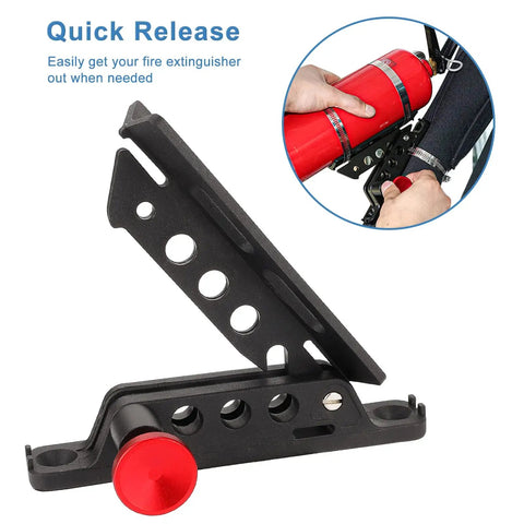 Quick Release Fire Extinguisher Holder Mount Bracket For Wrangler And UTVs High Density Nylon Roll Bar Bottle Holder