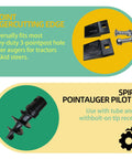 Close-up of spare parts for Six Inch Diameter Post Hole Auger For Tractor Mounted Digger 48 Inch Long With Reinforced Collar