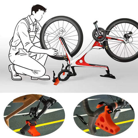 Clip On Bike Handlebar Stand Stabilizer 2 Pack Portable Repair Bracket For Mountain And Road Bikes