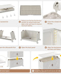 Assembly instructions for Premium Stackable Storage Bins With Smooth Rolling Wheels And Secure Snap Lids Game Changing Hella Spacious Plastic Organizers Fold Flat For Garage Closet Pantry 3 Pack Cream White.