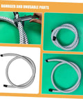 High Temperature Resistant Steam Hose Replacement Tube For Garment Steamers Flexible PVC Nylon Construction coiled on green surface