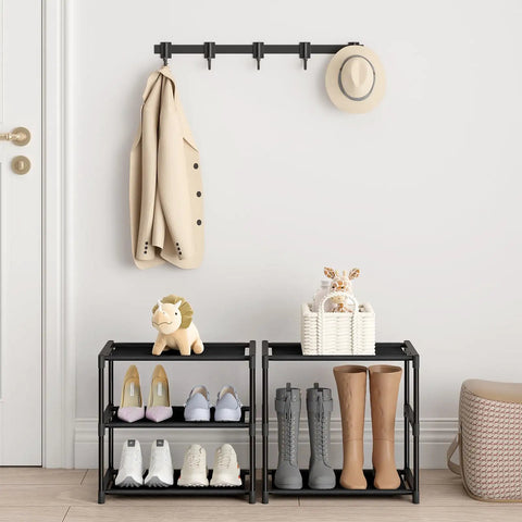 Super Lightweight Three Tier Mini Shoe Rack Freestanding Compact Floor Shelf For Tiny Closets College Dorms Narrow Entryways And Super Tight Apartment Spaces That Actually Fit