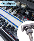 Straight Up Reliable T Shaped Battery Cable Extenders Heavy Duty Premium 304 Stainless Steel T Bolt Terminal hardware on engine
