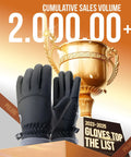 Winter Waterproof Thermal Gloves For Men And Women, Windproof Ski Snow Gloves With Touchscreen Fingers on trophy display