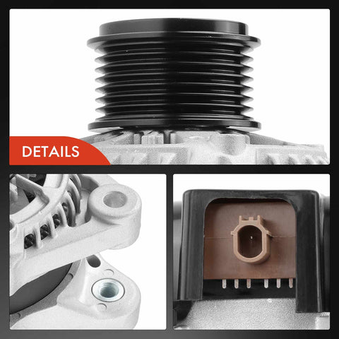 135A 12V CW Alternator Replacement For Honda CR-V 2015 2019 And Acura TLX 2015 2020 ILX 2016 2022 close-up details