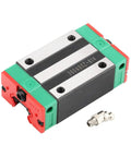 HGH20 CNC Square Linear Guide Rail Kit showing one HGH20CA carriage block with mounting holes
